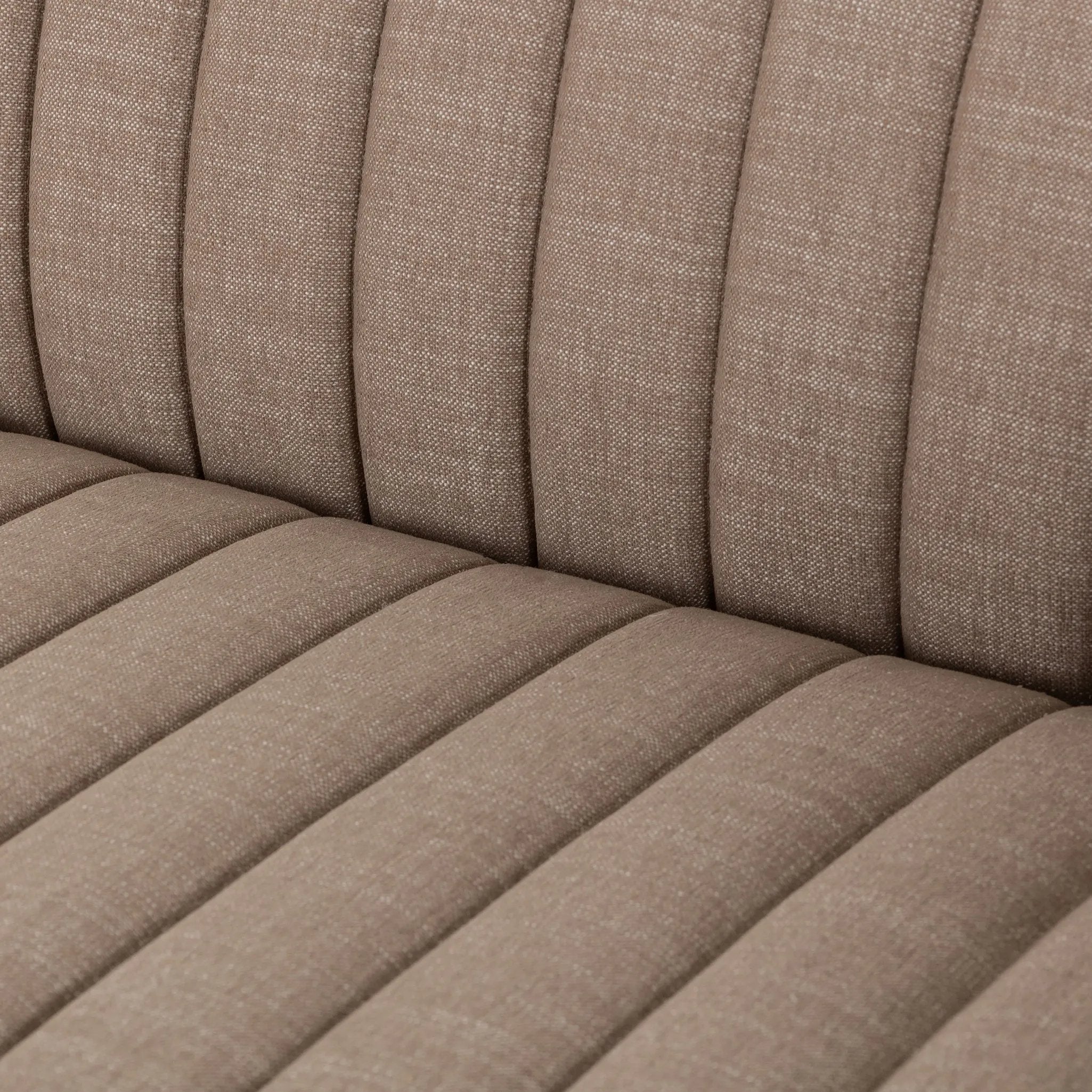 Featuring Augustine Crypton Nomad Taupe Sofa by Four Hands at Amethyst Home. Velvety poly-blend seating takes on dramatic channeling and rich navy hue for trend-forward texture and sumptuous sit.88"Overall Dimensions: 88.00"w x 35.00"d x 26.50"hWeight: 105.82 lbs97"Overall Dimensions: 97.00"w x 35.00"d x 26.50"hWeight: 123.02 lbsMaterials: 92% Polyester, 8. Amethyst Home provides interior design, new home construction design consulting, vintage area rugs, and lighting in the Alpharetta metro area.