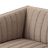 Featuring Augustine Crypton Nomad Taupe Sofa by Four Hands at Amethyst Home. Velvety poly-blend seating takes on dramatic channeling and rich navy hue for trend-forward texture and sumptuous sit.88"Overall Dimensions: 88.00"w x 35.00"d x 26.50"hWeight: 105.82 lbs97"Overall Dimensions: 97.00"w x 35.00"d x 26.50"hWeight: 123.02 lbsMaterials: 92% Polyester, 8. Amethyst Home provides interior design, new home construction design consulting, vintage area rugs, and lighting in the Des Moines metro area.