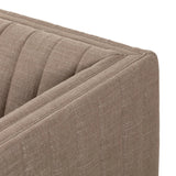 Featuring Augustine Crypton Nomad Taupe Sofa by Four Hands at Amethyst Home. Velvety poly-blend seating takes on dramatic channeling and rich navy hue for trend-forward texture and sumptuous sit.88"Overall Dimensions: 88.00"w x 35.00"d x 26.50"hWeight: 105.82 lbs97"Overall Dimensions: 97.00"w x 35.00"d x 26.50"hWeight: 123.02 lbsMaterials: 92% Polyester, 8% Fla. Amethyst Home provides interior design, new home construction design consulting, vintage area rugs, and lighting in the Miami metro area.