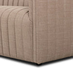 Featuring Augustine Crypton Nomad Taupe Sofa by Four Hands at Amethyst Home. Velvety poly-blend seating takes on dramatic channeling and rich navy hue for trend-forward texture and sumptuous sit.88"Overall Dimensions: 88.00"w x 35.00"d x 26.50"hWeight: 105.82 lbs97"Overall Dimensions: 97.00"w x 35.00"d x 26.50"hWeight: 123.02 lbsMaterials: 92% Polyester, 8. Amethyst Home provides interior design, new home construction design consulting, vintage area rugs, and lighting in the Scottsdale metro area.