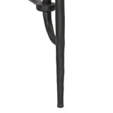 A slim frame of hammered gunmetal pairs with tempered glass, for a clean and timeless end table look. Stretchers attach to metal loops for an elevated design detail Amethyst Home provides interior design, new home construction design consulting, vintage area rugs, and lighting in the Los Angeles metro area.