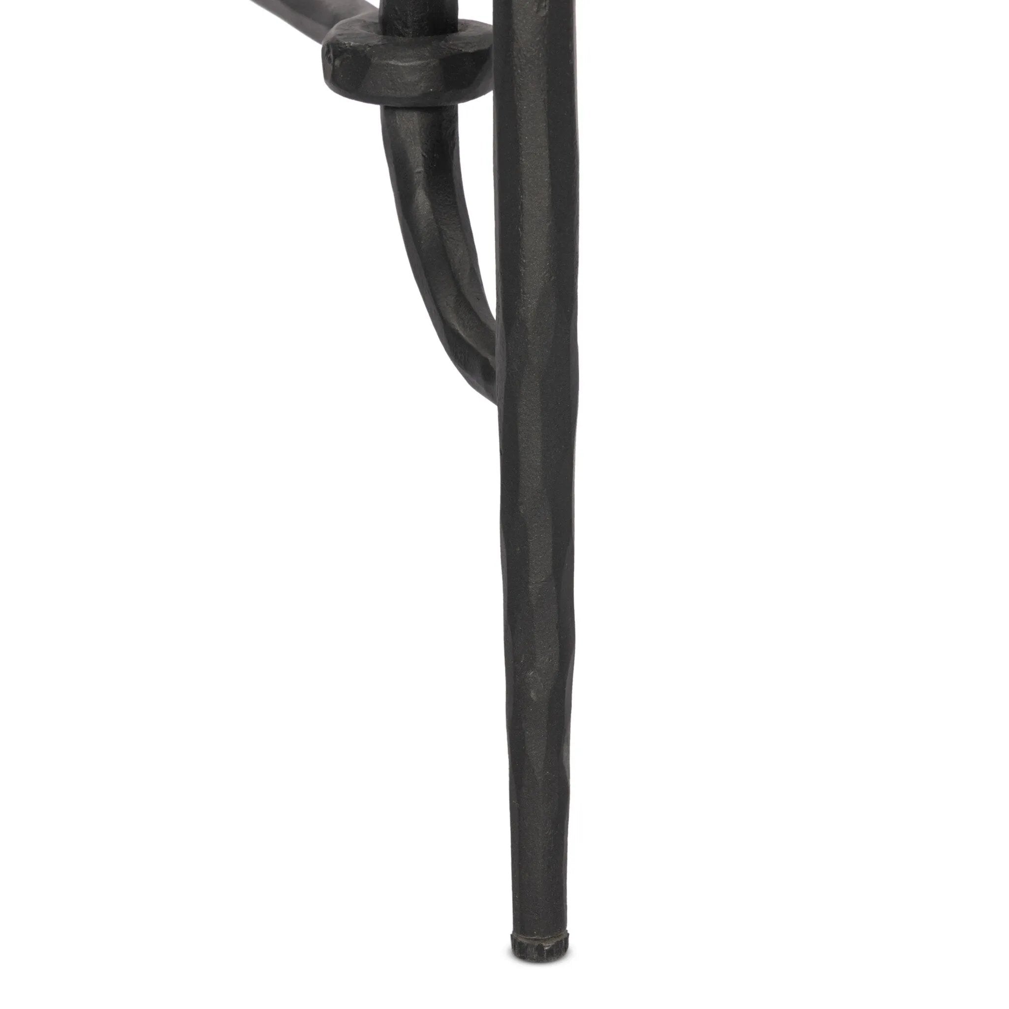 A slim frame of hammered gunmetal pairs with tempered glass, for a clean and timeless end table look. Stretchers attach to metal loops for an elevated design detail Amethyst Home provides interior design, new home construction design consulting, vintage area rugs, and lighting in the Portland metro area.