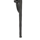 A slim, spare frame of hammered gunmetal pairs with tempered glass, for a clean and timeless end table look. Stretchers attach to metal loops for an elevated design detail Amethyst Home provides interior design, new home construction design consulting, vintage area rugs, and lighting in the Salt Lake City metro area.