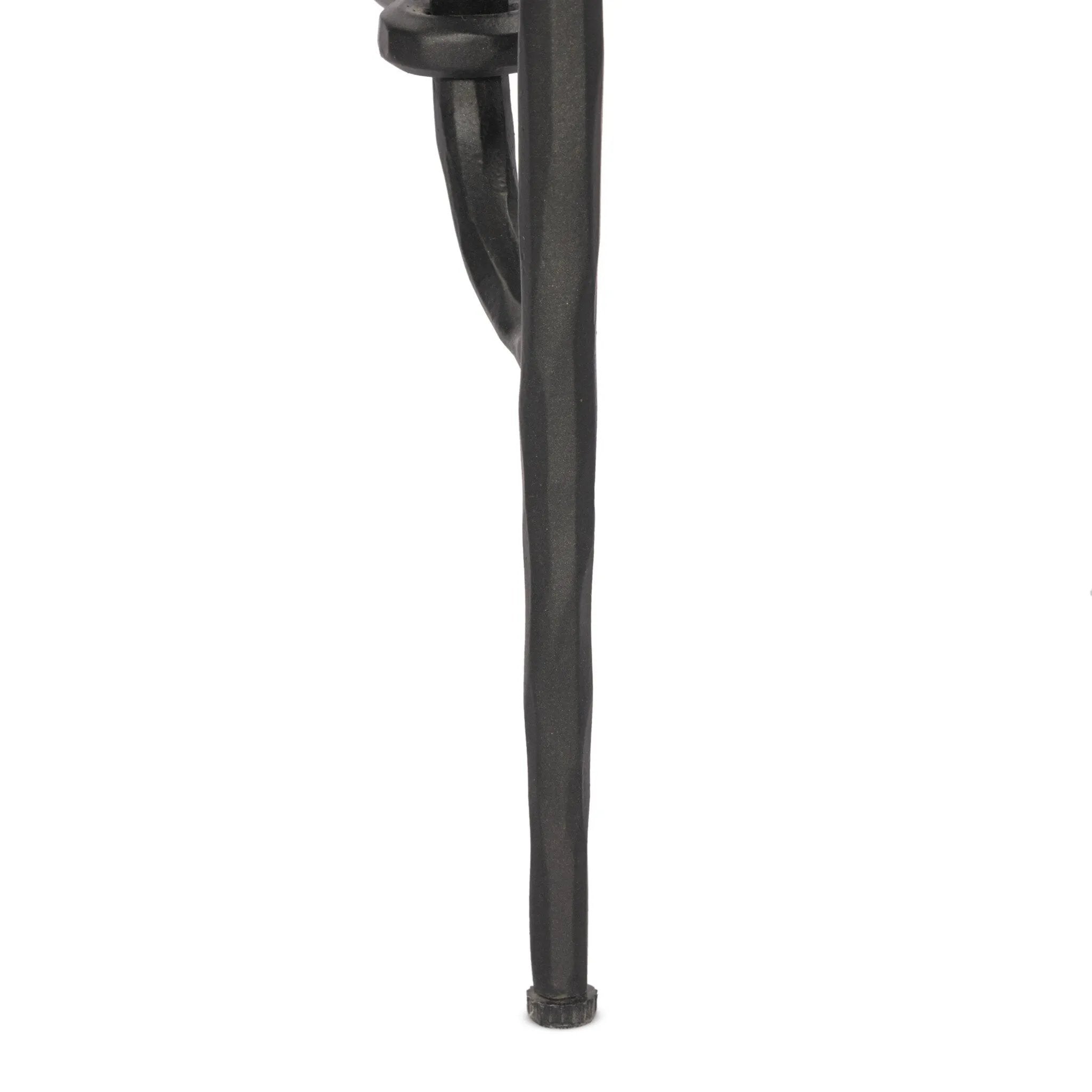 A slim, spare frame of hammered gunmetal pairs with tempered glass, for a clean and timeless end table look. Stretchers attach to metal loops for an elevated design detail Amethyst Home provides interior design, new home construction design consulting, vintage area rugs, and lighting in the Salt Lake City metro area.