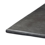 Featuring Bala Aged Grey Outdoor Dining Table 72" by Four Hands at Amethyst Home. Aged grey aluminum and a tapered pedestal base bring sculptural presence to this rectangular table. Designed for versatility, its clean lines and subtle texture make it a striking addition to indoor or outdoor spaces. Cover or store indoors during inclement weather and when no. Amethyst Home provides interior design, new home construction design consulting, vintage area rugs, and lighting in the Nashville metro area.