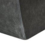 Featuring Bala Aged Grey Outdoor Dining Table 72" by Four Hands at Amethyst Home. Aged grey aluminum and a tapered pedestal base bring sculptural presence to this rectangular table. Designed for versatility, its clean lines and subtle texture make it a striking addition to indoor or outdoor spaces. Cover or store indoors during inclement weather and when not. Amethyst Home provides interior design, new home construction design consulting, vintage area rugs, and lighting in the Portland metro area.