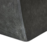 Featuring Bala Aged Grey Outdoor Dining Table 72" by Four Hands at Amethyst Home. Aged grey aluminum and a tapered pedestal base bring sculptural presence to this rectangular table. Designed for versatility, its clean lines and subtle texture make it a striking addition to indoor or outdoor spaces. Cover or store indoors during inclement weather and when not. Amethyst Home provides interior design, new home construction design consulting, vintage area rugs, and lighting in the Portland metro area.