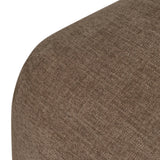 An armless dining chair fully upholstered in an inviting neutral coffee color, with a beautifully curved silhouette and arch-style cutout where the seat meets the back, creating a lightened sense of softness.As enthusiasts of modern design at Amethyst, we love the designer inspired Barclay Dining Chair - Laughlin Cafe. Amethyst Home provides interior design, new home construction design consulting, vintage area rugs, and lighting in the Dallas metro area.
