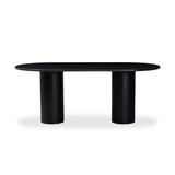 Simply sophisticated. A spacious oval-shaped table inspired by 1970s Italian design, an ivory-finished iron base supports a rounded tabletop of cream-colored solid marble, for a fresh, monochromatic look that pairs with just about anything. Seats six comfortably Amethyst Home provides interior design, new home construction design consulting, vintage area rugs, and lighting in the Scottsdale metro area.