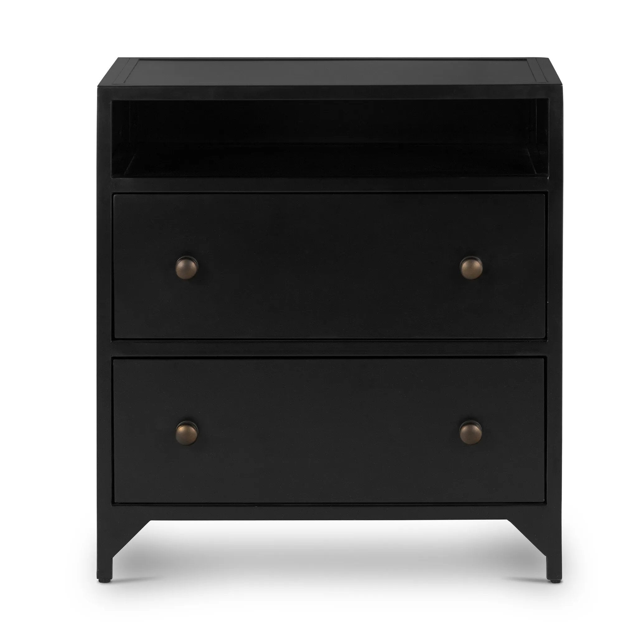 As enthusiasts of organic modern aesthetics at Amethyst, we love the nature inspired Belmont 2 Drawer Nightstand. This item pairs well with other brands such as Verellen and is perfect for minimalist homes Amethyst Home provides interior design, new home construction design consulting, vintage area rugs, and lighting in the Park City metro area.