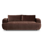 Featuring Benito Surrey Cocoa Sofa by Four Hands at Amethyst Home. Pump up the volume. Sculptural, shapely and finely tailored. Plush chenille-like upholstery emits highs and lows for a refined look and textural feel with eye-catching highs and lows. Rounded edges and roomy seating space, plus pleated back cushions for comfort.Overall Dimensions: 90.00"w x . Amethyst Home provides interior design, new home construction design consulting, vintage area rugs, and lighting in the Charlotte metro area.