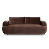 Featuring Benito Surrey Cocoa Sofa by Four Hands at Amethyst Home. Pump up the volume. Sculptural, shapely and finely tailored. Plush chenille-like upholstery emits highs and lows for a refined look and textural feel with eye-catching highs and lows. Rounded edges and roomy seating space, plus pleated back cushions for comfort.Overall Dimensions: 90.00"w x . Amethyst Home provides interior design, new home construction design consulting, vintage area rugs, and lighting in the Charlotte metro area.