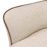 Featuring Bethany Alcala Wheat Swivel Chair by Four Hands at Amethyst Home. Laid-back wing styling adds dramatic form to this tailored 360-degree swivel chair upholstered in poly-linen performance fabric. The flared arms and comfortable S-spring seat are outlined in piping. Performance fabrics are specially created to withstand spills, stains, high traffic . Amethyst Home provides interior design, new home construction design consulting, vintage area rugs, and lighting in the Park City metro area.