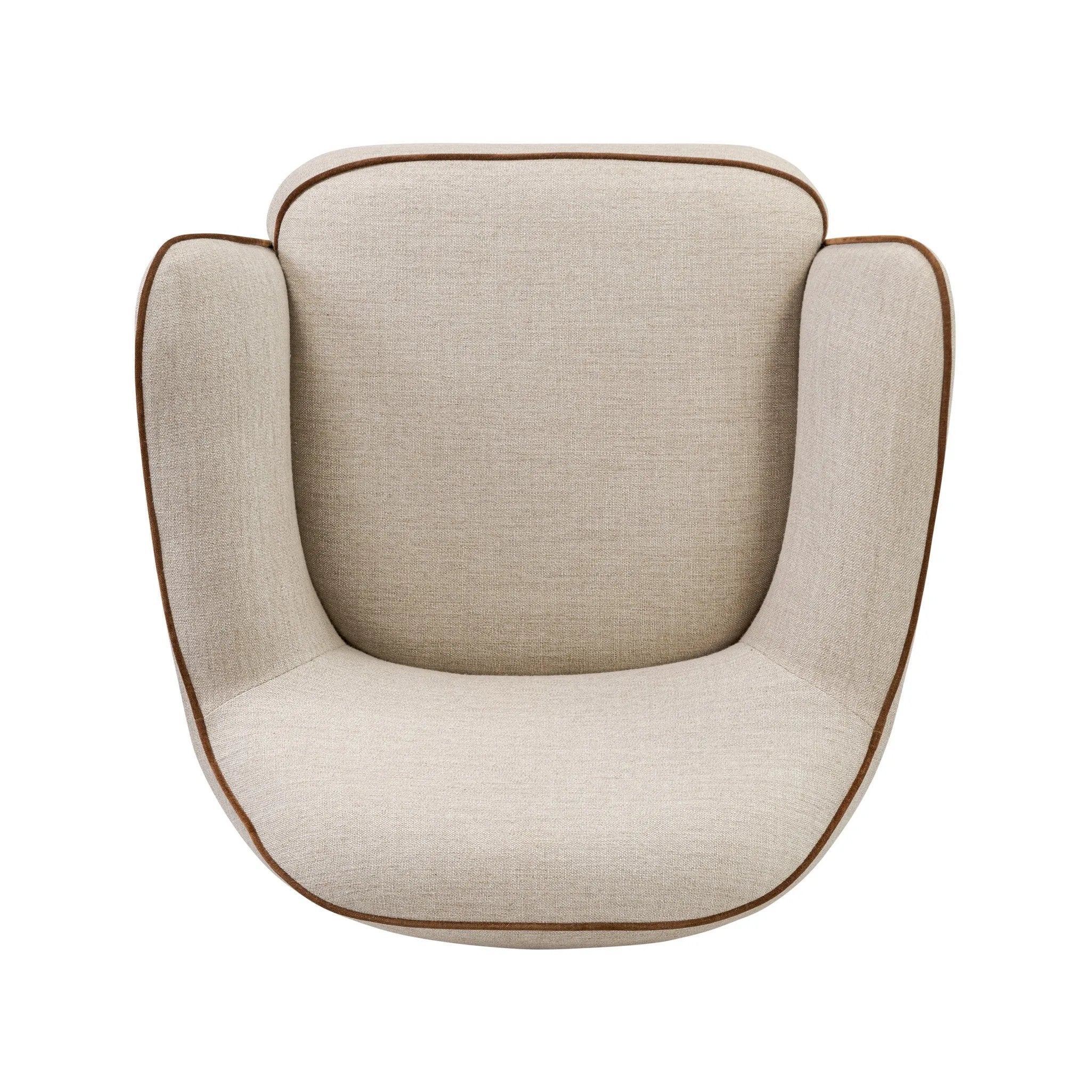 Featuring Bethany Alcala Wheat Swivel Chair by Four Hands at Amethyst Home. Laid-back wing styling adds dramatic form to this tailored 360-degree swivel chair upholstered in poly-linen performance fabric. The flared arms and comfortable S-spring seat are outlined in piping. Performance fabrics are specially created to withstand spills, stains, high traffic a. Amethyst Home provides interior design, new home construction design consulting, vintage area rugs, and lighting in the Portland metro area.