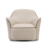 Featuring Bethany Alcala Wheat Swivel Chair by Four Hands at Amethyst Home. Laid-back wing styling adds dramatic form to this tailored 360-degree swivel chair upholstered in poly-linen performance fabric. The flared arms and comfortable S-spring seat are outlined in piping. Performance fabrics are specially created to withstand spills, stains, high traffic . Amethyst Home provides interior design, new home construction design consulting, vintage area rugs, and lighting in the San Diego metro area.