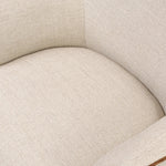 Featuring Bethany Alcala Wheat Swivel Chair by Four Hands at Amethyst Home. Laid-back wing styling adds dramatic form to this tailored 360-degree swivel chair upholstered in poly-linen performance fabric. The flared arms and comfortable S-spring seat are outlined in piping. Performance fabrics are specially created to withstand spills, stains, high traf. Amethyst Home provides interior design, new home construction design consulting, vintage area rugs, and lighting in the Winter Garden metro area.