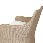 Sculptural and supportive with a high back, this fully woven outdoor lounge chair is finished with a cushion for an inviting seat. Cover or store inside during inclement weather and when not in use Amethyst Home provides interior design, new home construction design consulting, vintage area rugs, and lighting in the Omaha metro area.