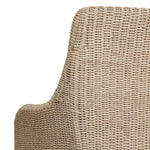 Sculptural and supportive with a high back, this fully woven outdoor lounge chair is finished with a cushion for an inviting seat. Cover or store inside during inclement weather and when not in use Amethyst Home provides interior design, new home construction design consulting, vintage area rugs, and lighting in the Seattle metro area.