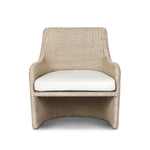 Sculptural and supportive with a high back, this fully woven outdoor lounge chair is finished with a cushion for an inviting seat. Cover or store inside during inclement weather and when not in use Amethyst Home provides interior design, new home construction design consulting, vintage area rugs, and lighting in the Winter Garden metro area.