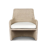 Sculptural and supportive with a high back, this fully woven outdoor lounge chair is finished with a cushion for an inviting seat. Cover or store inside during inclement weather and when not in use Amethyst Home provides interior design, new home construction design consulting, vintage area rugs, and lighting in the Winter Garden metro area.
