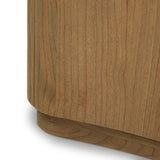 Fluid contours give shape to this solid mindi cabinet, topped with a creamy marbled top. Two doors with knobbed pulls open to inset shelves for organized storage Amethyst Home provides interior design, new home construction design consulting, vintage area rugs, and lighting in the Portland metro area.