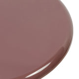 Add an extra surface anywhere with a pedestal end table with a glossy plum finish Amethyst Home provides interior design, new home construction design consulting, vintage area rugs, and lighting in the Los Angeles metro area.