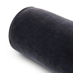 A long, navy-colored bolster pillow elevates beds and sofas in an instant. Crafted from saturated wool velvet, for a sustainable alternative to mohair, with a hidden zipper for a smooth silhouette.As lovers of wabi sabi aesthetics at Amethyst, we love the warm modern inspired Bridger Bolster Pillow - Monte Navy. Amethyst Home provides interior design, new home construction design consulting, vintage area rugs, and lighting in the Newport Beach metro area.