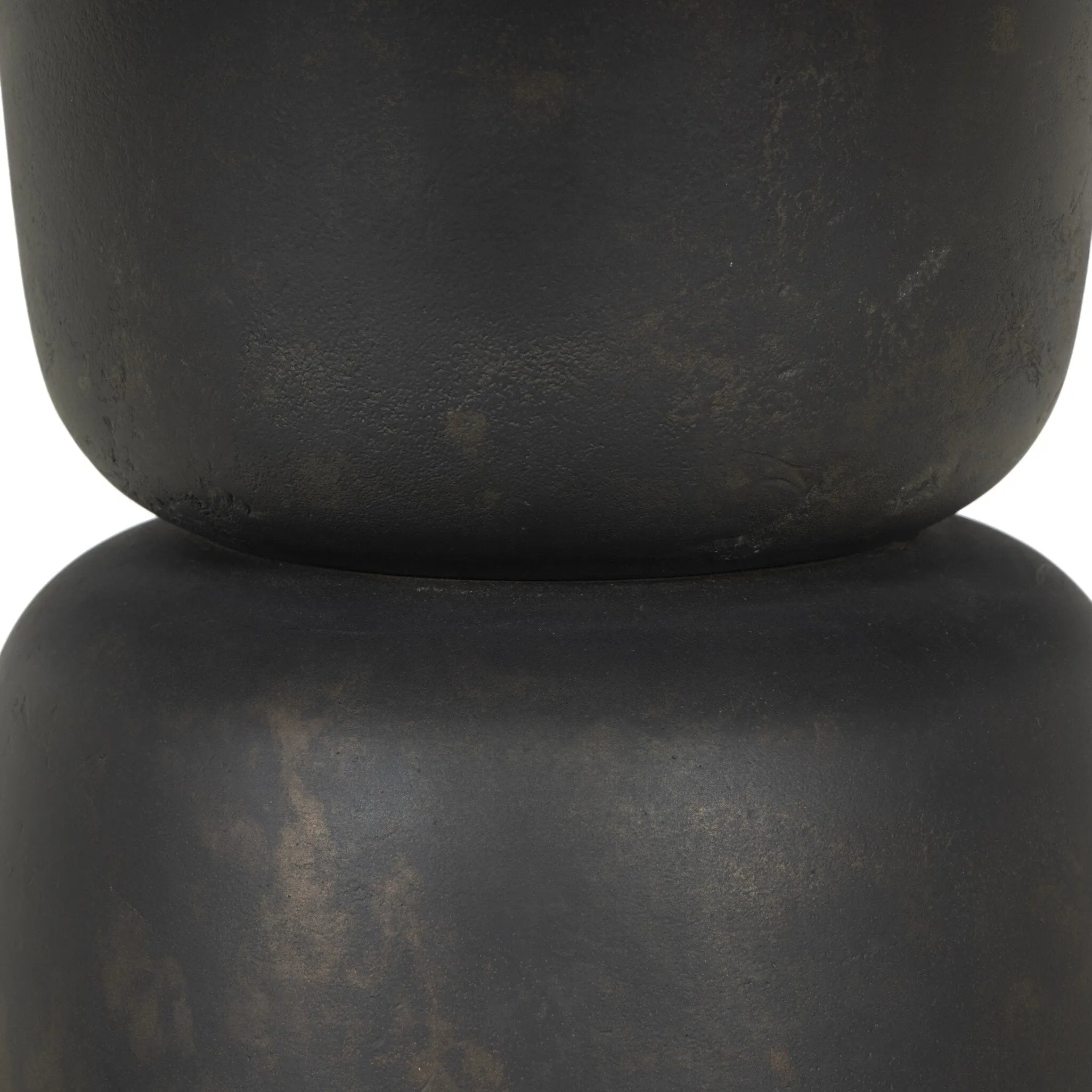 The simple pedestal shape gets extra character with subtle sculptural shaping around the base of this distressed bronze outdoor table. Cover or store inside during inclement weather and when not in use.As fans of luxe materials at Amethyst, we love the warm modern inspired Brixton Outdoor Round Dining Table 42". Amethyst Home provides interior design, new home construction design consulting, vintage area rugs, and lighting in the Laguna Beach metro area.