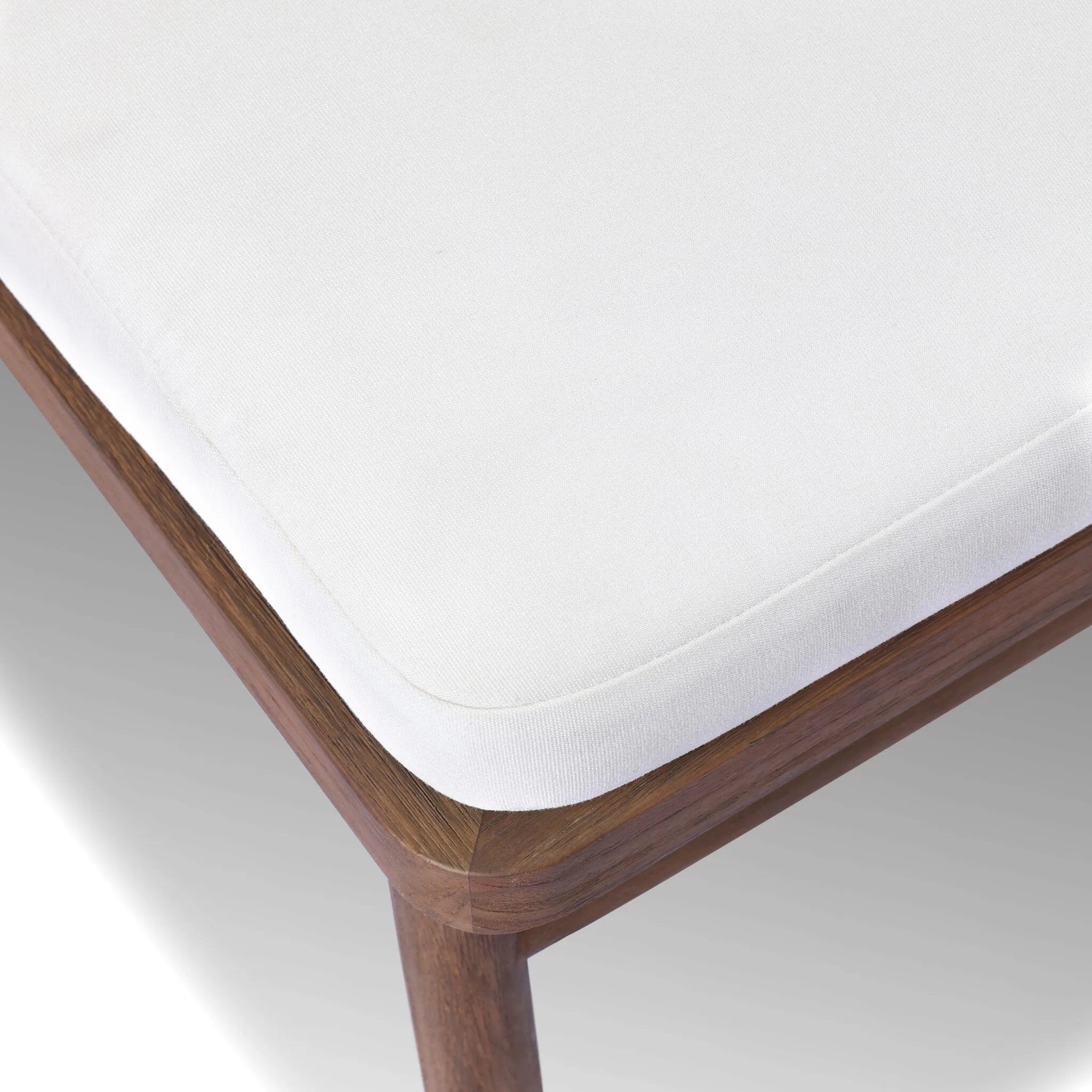 Featuring Buxton Arashi Salt Outdoor Dining Chair by Four Hands at Amethyst Home. The traditional whistler chair, reimagined for the great outdoors. Crafted from FSC®-certified teak, tapered legs extend to a woven back of faux hyacinth, complete with a soft, durable seat cushion. Cover or store indoors during inclement weather and when not in use. Overall . Amethyst Home provides interior design, new home construction design consulting, vintage area rugs, and lighting in the Alpharetta metro area.