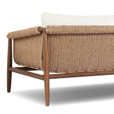 Featuring Cambrie Arashi Salt Outdoor Sofa 76" by Four Hands at Amethyst Home. Bring home vintage inspiration. The sling shape of this outdoor sofa features a reimagined bucket seat in woven faux hyacinth, finished with rounded tapered legs that mirror the shape of the frame. Cover or store indoors during inclement weather and when not in use. Overall Dimensio. Amethyst Home provides interior design, new home construction design consulting, vintage area rugs, and lighting in the Austin metro area.