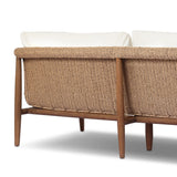 Featuring Cambrie Arashi Salt Outdoor Sofa 76" by Four Hands at Amethyst Home. Bring home vintage inspiration. The sling shape of this outdoor sofa features a reimagined bucket seat in woven faux hyacinth, finished with rounded tapered legs that mirror the shape of the frame. Cover or store indoors during inclement weather and when not in use. Overall Dimensio. Amethyst Home provides interior design, new home construction design consulting, vintage area rugs, and lighting in the Boston metro area.
