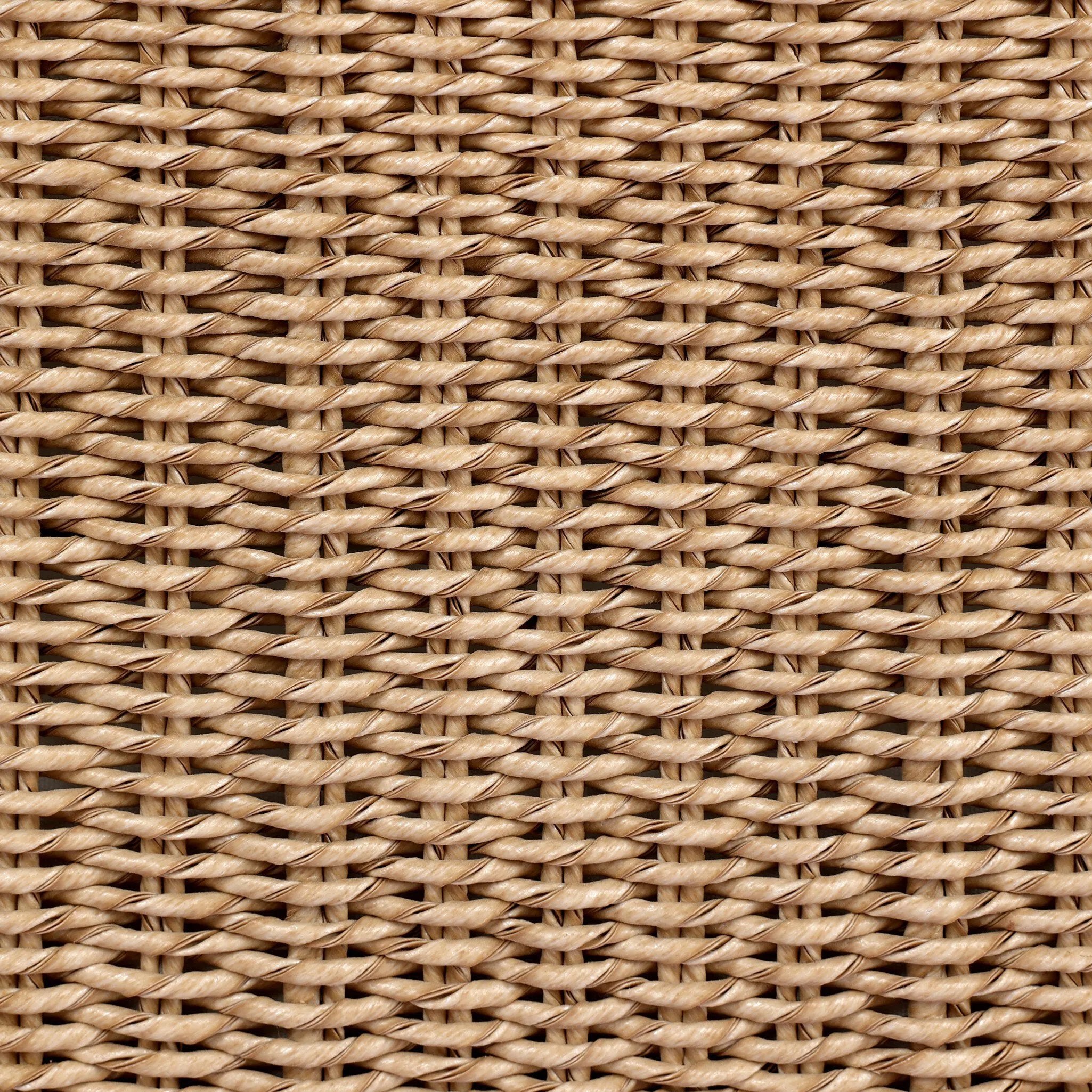 Featuring Cambrie Arashi Salt Outdoor Sofa 76" by Four Hands at Amethyst Home. Bring home vintage inspiration. The sling shape of this outdoor sofa features a reimagined bucket seat in woven faux hyacinth, finished with rounded tapered legs that mirror the shape of the frame. Cover or store indoors during inclement weather and when not in use. Overall Di. Amethyst Home provides interior design, new home construction design consulting, vintage area rugs, and lighting in the Laguna Beach metro area.