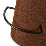 Retro vibes align in this fully upholstered swivel stool, covered in high-performance Crypton® fabric. The tapered cylinder base features an understated metal footrest. Crypton® performance fabric is specially engineered for protection against stains, moisture and odor Amethyst Home provides interior design, new home construction design consulting, vintage area rugs, and lighting in the Houston metro area.