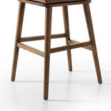Featuring Cardell Sonoma Chestnut Swivel Bar + Counter Stool by Four Hands at Amethyst Home. This reimagined classic pairs a barrel back frame of solid nettlewood with top-grain leather in a rich chestnut. A 180-degree swivel with return memory tops off the piece with fresh functionality.BarOverall Dimensions: 21.50"w x 22.25"d x 42.50"hWeight: 24.25 lbsC. Amethyst Home provides interior design, new home construction design consulting, vintage area rugs, and lighting in the Kansas City metro area.