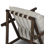 Featuring Cardiff Faye Sand Outdoor Chair by Four Hands at Amethyst Home. Angular FSC®-certified teak framing paired with softened dowel edges crafts a bench-made, transitional outdoor chair. Strap detailing supports the loose, knife-edge back cushion, complemented by a heavy fixed seat cushion — adding a touch of weight to the airy design. Cover or store . Amethyst Home provides interior design, new home construction design consulting, vintage area rugs, and lighting in the Washington metro area.