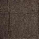 Hand woven in a flat weave grid pattern for the look of an indoor textile, this  mineral-hued rug grounds the outdoor lounge with a high-texture look. Slight variation in sizing and imperfect lines due to the handcrafted nature of each piece are to be expected. Store inside during inclement weather and when not in use. Amethyst Home provides interior design, new home construction design consulting, vintage area rugs, and lighting in the Miami metro area.