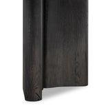 Featuring Castro Dark Espresso Reclaimed French Oak Dining Table 118" by Four Hands at Amethyst Home. Designed in partnership with longtime Four Hands collaborator Thomas Bina and Brazilian designer Ronald Sasson, a grand-scale dining table is made from solid reclaimed French oak finished in a deep espresso. Rounded edges add a softer, fluid look. Seats 12.. Amethyst Home provides interior design, new home construction design consulting, vintage area rugs, and lighting in the Calabasas metro area.