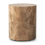 Featuring Caya Caramel Burl End Table by Four Hands at Amethyst Home. A simple drum shape showcases the natural artistry of the richly grained caramel burl veneer. Its compact size is ideal for smaller spaces.
Overall Dimensions: 17.75" L x 17.75 " W x 21.75" H
Materials: Light Maple Veneer, Poplar PlywoodWeight: 22.05 lbs. Amethyst Home provides interior design, new home construction design consulting, vintage area rugs, and lighting in the Calabasas metro area.