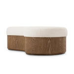 Elevate any room with a curvy statement bench. Made from a kidney-shaped base of toasted ash veneer and a soft, durable Crypton seat. Soft, easy to clean and free of PFAS, Crypton performance fabric is specially engineered for protection against stains, moisture and odor. Amethyst Home provides interior design, new home construction design consulting, vintage area rugs, and lighting in the Seattle metro area.