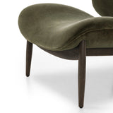 Featuring Celine Monte Olive Chair by Four Hands at Amethyst Home. This perfect accent chair, designed for unwinding. Upholstered in a velvety olive chenille made from recycled materials, with wide proportions and cozy curves and cushioning. Slim, tapered wooden legs balance the look.Overall Dimensions: 29.00"w x 33.50"d x 29.00"hWeight : 32.41 lbsMaterials. Amethyst Home provides interior design, new home construction design consulting, vintage area rugs, and lighting in the Calabasas metro area.