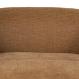 Featuring Channing Laughlin Ochre Chaise by Four Hands at Amethyst Home. Overall Dimensions: 53.25"w x 76.50"d x 30.75"hWeight : 153.22 lbsMaterials: 97% Polyester, 3% Flax/Linen, Solid Parawood. Amethyst Home provides interior design, new home construction design consulting, vintage area rugs, and lighting in the Miami metro area.