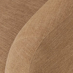 Featuring Channing Laughlin Ochre Swivel Chair by Four Hands at Amethyst Home. Overall Dimensions: 38.50"w x 41.25"d x 30.75"hWeight : 94.80 lbsMaterials: 97% Polyester, 3% Flax/Linen. Amethyst Home provides interior design, new home construction design consulting, vintage area rugs, and lighting in the Alpharetta metro area.