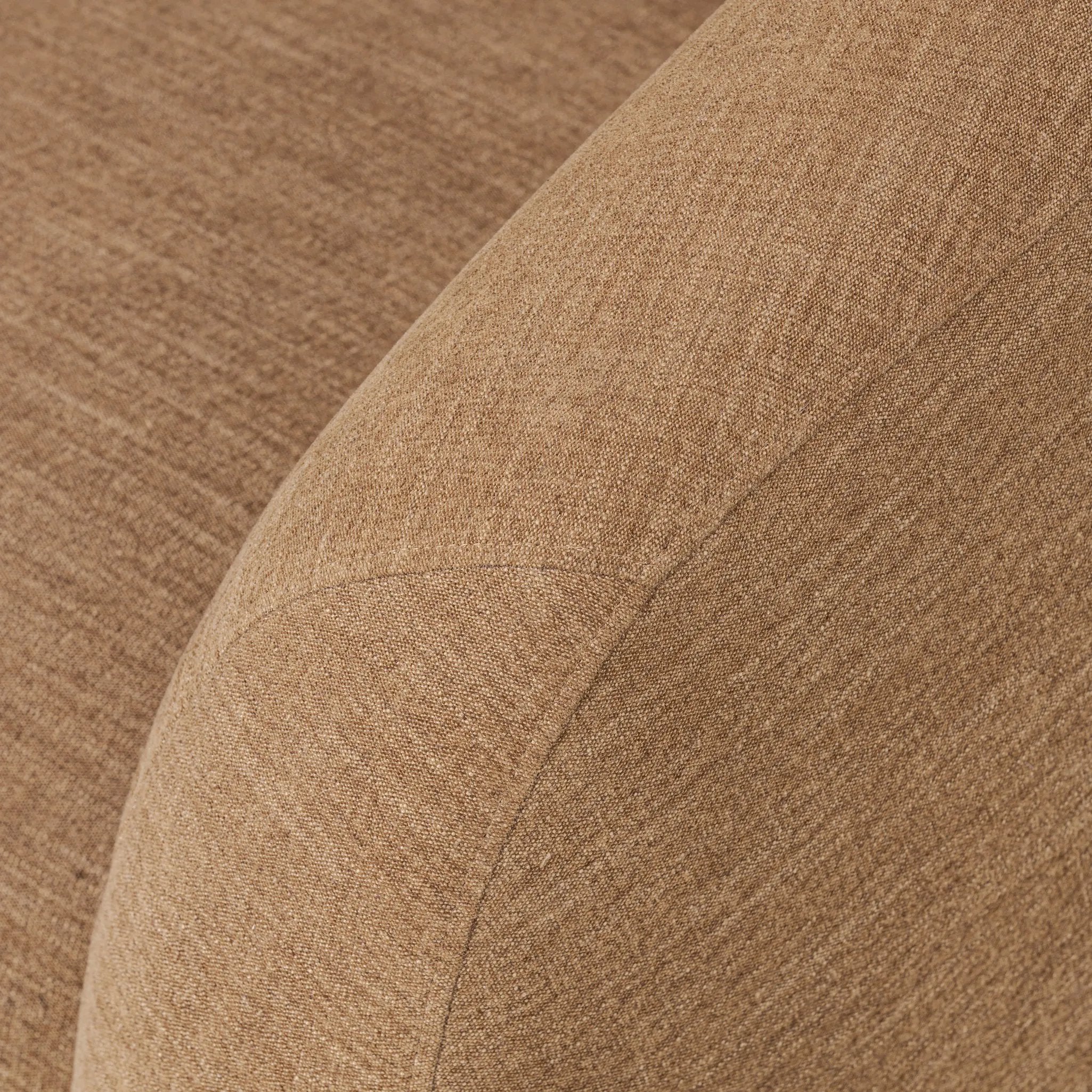 Featuring Channing Laughlin Ochre Swivel Chair by Four Hands at Amethyst Home. Overall Dimensions: 38.50"w x 41.25"d x 30.75"hWeight : 94.80 lbsMaterials: 97% Polyester, 3% Flax/Linen. Amethyst Home provides interior design, new home construction design consulting, vintage area rugs, and lighting in the Alpharetta metro area.