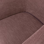Featuring Channing Laughlin Plum Swivel Chair by Four Hands at Amethyst Home. Overall Dimensions: 38.50"w x 41.25"d x 30.75"hWeight : 94.80 lbsMaterials: 97% Polyester, 3% Flax/Linen. Amethyst Home provides interior design, new home construction design consulting, vintage area rugs, and lighting in the Alpharetta metro area.