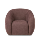 Featuring Channing Laughlin Plum Swivel Chair by Four Hands at Amethyst Home. Overall Dimensions: 38.50"w x 41.25"d x 30.75"hWeight : 94.80 lbsMaterials: 97% Polyester, 3% Flax/Linen. Amethyst Home provides interior design, new home construction design consulting, vintage area rugs, and lighting in the Kansas City metro area.