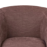 Featuring Channing Laughlin Plum Swivel Chair by Four Hands at Amethyst Home. Overall Dimensions: 38.50"w x 41.25"d x 30.75"hWeight : 94.80 lbsMaterials: 97% Polyester, 3% Flax/Linen. Amethyst Home provides interior design, new home construction design consulting, vintage area rugs, and lighting in the Winter Garden metro area.