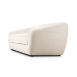 Inspired by French modernism, this dramatic sofa is defined by exaggerated curves, tapered arms and oversized welt detailing along the bench cushion for a tailored look. Soft, easy to clean and free of PFAS, Crypton® performance fabric is specially engineered for protection against stains, moisture and odor. Amethyst Home provides interior design, new home construction design consulting, vintage area rugs, and lighting in the Park City metro area.