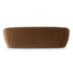 Inspired by French modernism, this dramatic sofa is defined by exaggerated curves, tapered arms and oversized welt detailing along the bench cushion for a tailored look. Performance fabrics are specially created to withstand spills, stains, high traffic and wear, ensuring long-term comfort and unmatched durability. Amethyst Home provides interior design, new home construction design consulting, vintage area rugs, and lighting in the Boston metro area.