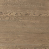 Crafted from warm, natural oak with natural antiquing. A rounded bullnose edge and the lower shelf add functionality, while the round ball details provide a crafted finish. A design collaboration by Amber Lewis and Four Hands. This item has limited online distribution and may not be sold on websites without prior approval. Amethyst Home provides interior design, new home construction design consulting, vintage area rugs, and lighting in the Austin metro area.