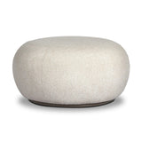 Simple, inflated shaping gets a textural upgrade on this outdoor ottoman, with boucle fabric all over on top of a pedestal base. Cover or store inside during inclement weather and when not in use.As lovers of clean aesthetics at Amethyst, we love the optimistic inspired Chip Outdoor Ottoman - Jasper Natural. Amethyst Home provides interior design, new home construction design consulting, vintage area rugs, and lighting in the Miami metro area.